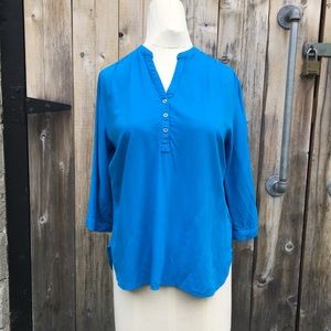 Turquoise Kennith Cole Rayon Top